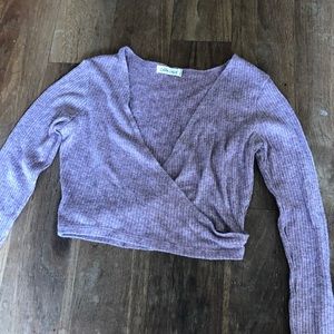 Long sleeved wrap top!